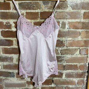 Vintage Lily of France Lavender Teddy Lace S